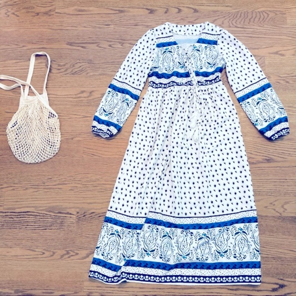 Long sleeve maxi dress! Size XS like new!